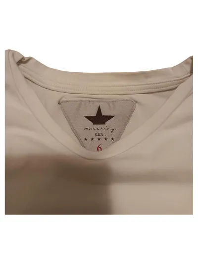 MACCHIA J. Kids T-Shirt Mädchen Gr. 116 Weiß Stern Motiv Casual