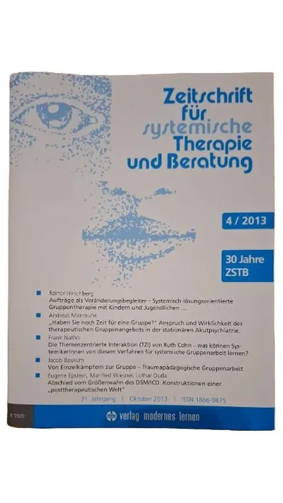 Zeitschrift für systemische Therapie und Beratung 4/2013 ZSTB 30 Jahre