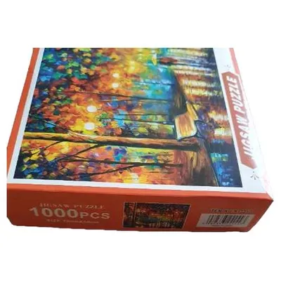 Jigsaw Puzzle 1000 Teile Landschaft Park im Regen Herbst