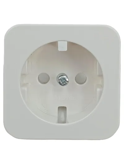 Merten 2744 Schuko Steckdose Aufputz Weiß Erdung 230V