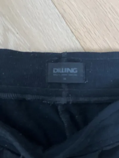 DILLING Jogginghose Damen Gr. 38 Schwarz Baumwolle Sportlich