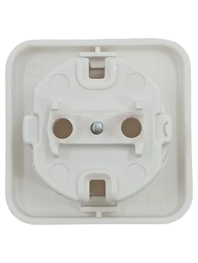 Merten 2744 Schuko Steckdose Aufputz Weiß 230V Unterputz Wandsteckdose