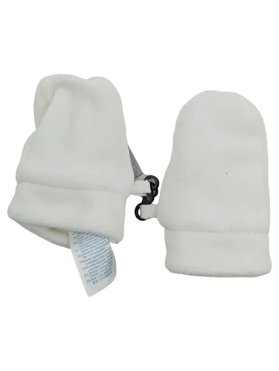 Sterntaler Baby Fäustlinge Handschuhe Weiß Fleece Gr. 12-18 Monate 86