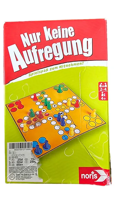 Noris Nur Keine Aufregung Brettspiel Reisespiel 2-4 Spieler ab 4 Jahre
