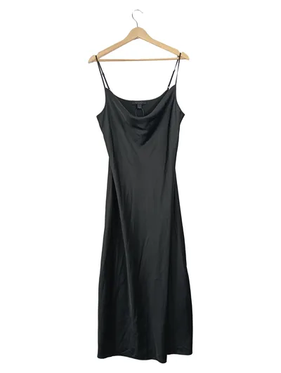AllSaints Damen Abendkleid Slip Dress Schwarz Gr. 40 L Elegant