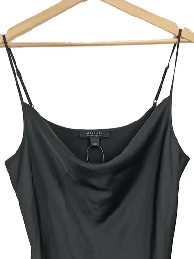 AllSaints Damen Abendkleid Slip Dress Schwarz Gr. 40 L Elegant