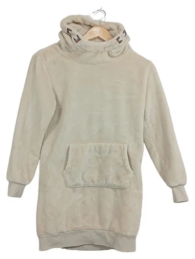 Yigga Kinder Hoodie Kapuzenpullover Fleece Beige Gr. 146/152