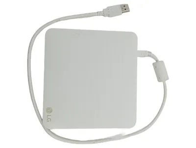 LG GP50NW40 Externes DVD-RW Laufwerk Slim Portable USB Weiß