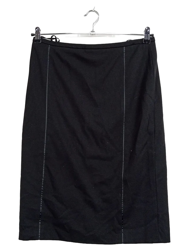 BASLER Bleistiftrock Damen Gr. 40 Schwarz Business Midirock Viskose 1