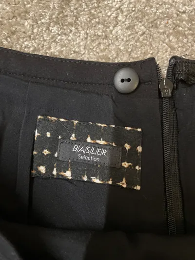 BASLER Bleistiftrock Damen Gr. 40 Schwarz Business Midirock Viskose