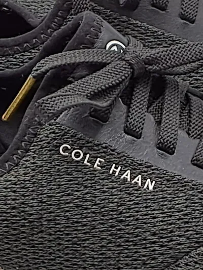 Cole Haan Damen Sneaker Low Gr. 40 Schwarz Leopard Animal-Print Knit