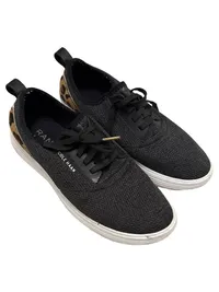 Cole Haan Damen Sneaker Low Gr. 40 Schwarz Leopard Animal-Print Knit 4
