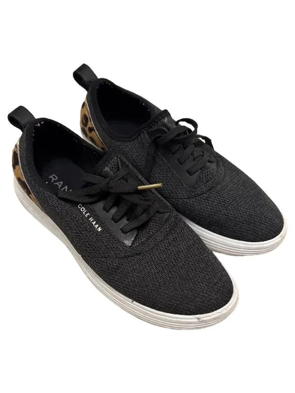 Cole Haan Damen Sneaker Low Gr. 40 Schwarz Leopard Animal-Print Knit 4
