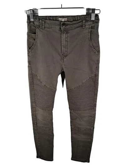 ZARA KIDS Biker Jeans Hose Kinder Gr. 164 Grau Stretch