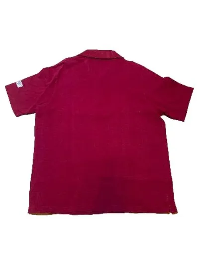 Walbusch Herren Poloshirt Rot Maritim Gr. 52 XL Kurzarm Sailing