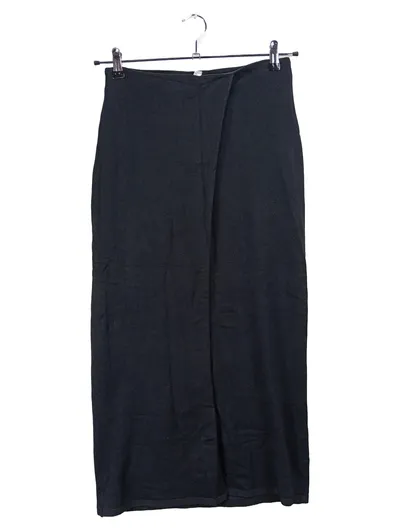 Pageone Damen Maxirock Bleistiftrock Schwarz Gr. 36 S Asymmetrisch Viskose