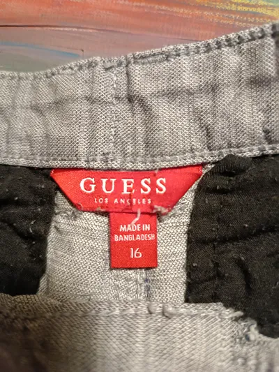 GUESS Kinder Shorts Chino Grau Größe 16 / 158 Casual Bermuda