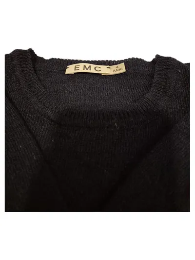 EMC Kinder Pullover Gr. 4/104 Blau Strick Wolle Kaschmir Langarm