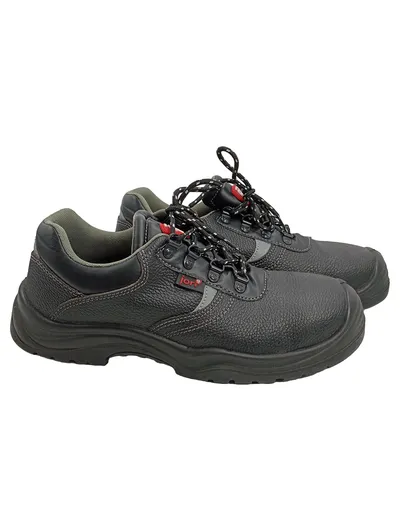 JORI Sicherheitsschuhe Herren Arbeitsschuhe Schutzschuhe Gr. 43 Schwarz Leder