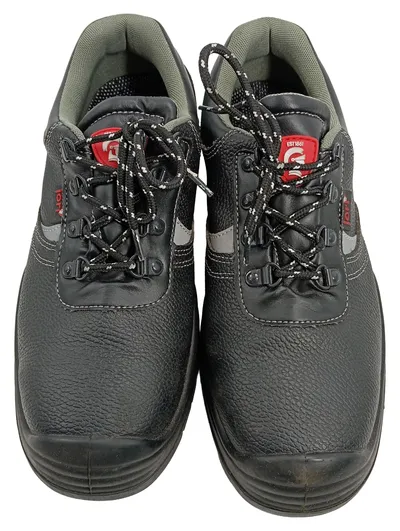 JORI Sicherheitsschuhe Herren Arbeitsschuhe Schutzschuhe Gr. 43 Schwarz Leder