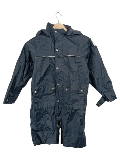 Aigle Regenmantel Kinder Gr. 126-128 Blau Outdoorjacke Wasserdicht
