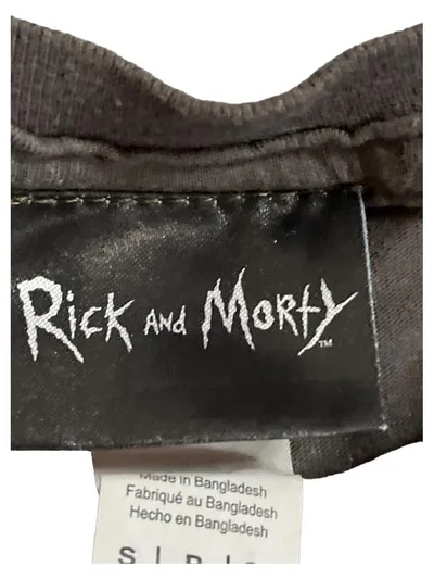 Rick and Morty T-Shirt Damen Gr. S Grau Portal Motiv Fan Shirt