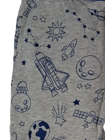 Enfant Terrible Kinder Jogginghose Weltraum Gr. 92 Grau Blau Baumwolle