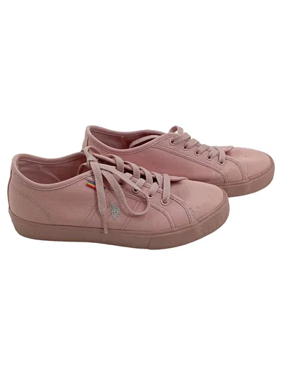 U.S. Polo Assn. Damen Sneaker Low Canvas Rosa Gr. 37 Schnürschuh