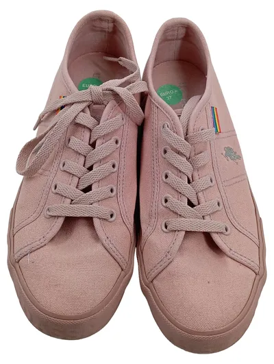 U.S. Polo Assn. Damen Sneaker Low Canvas Rosa Gr. 37 Schnürschuh