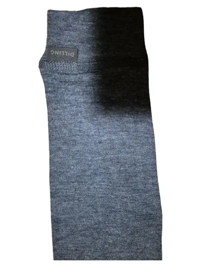 DILLING Kinder Thermo-Leggings Gr. 86 Blau Meliert Wolle Unterhose