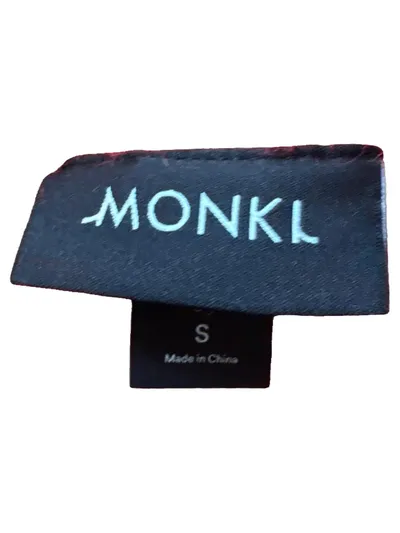 Monki Damen Strickjacke Cardigan Rot Gr. S V-Ausschnitt Knopfleiste