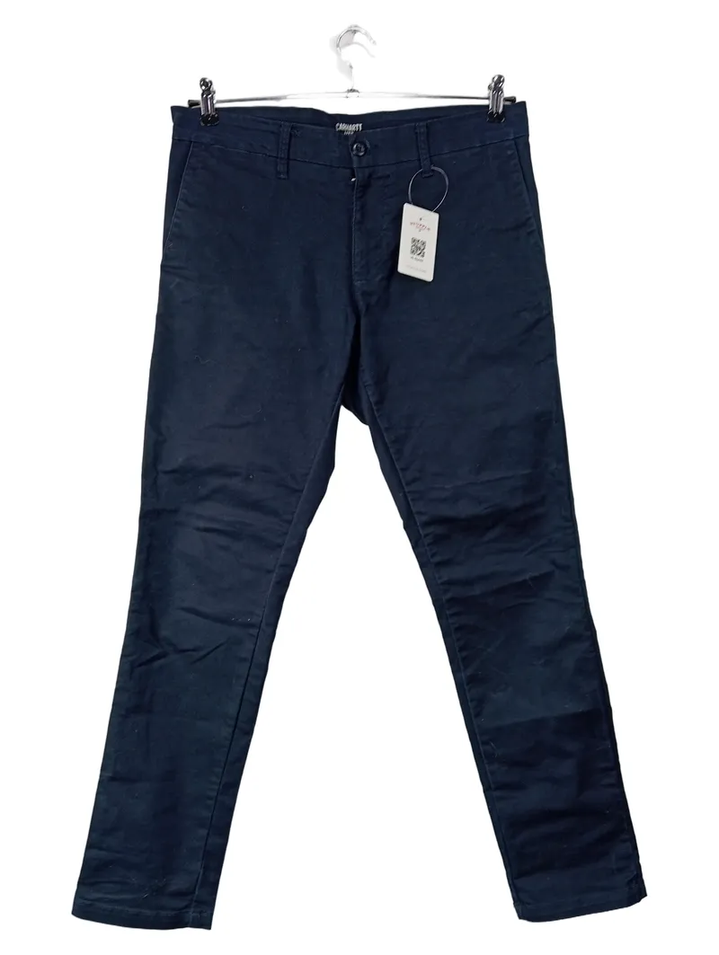 Carhartt WIP Chino Hose Herren Blau W33 L30 Streetwear Baumwolle 1