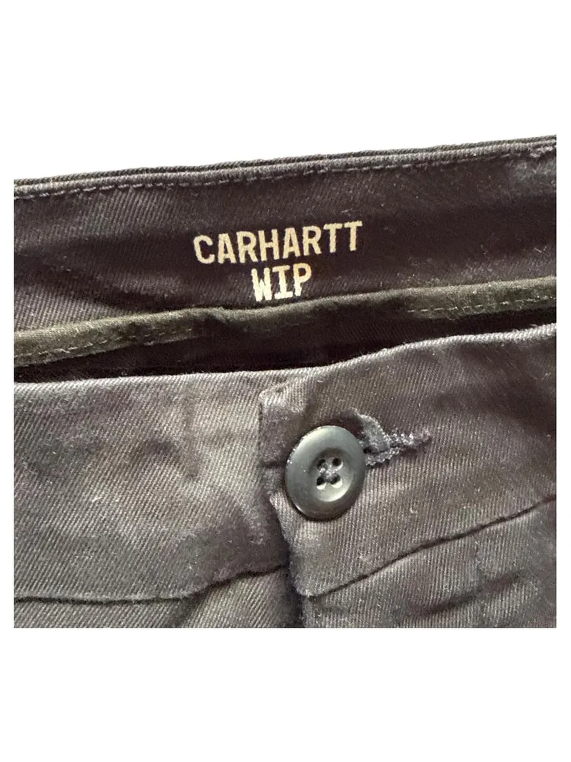 Carhartt WIP Chino Hose Herren Blau W33 L30 Streetwear Baumwolle 2