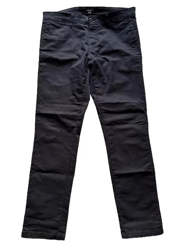 Carhartt WIP Chino Hose Herren Blau W33 L30 Streetwear Baumwolle 6