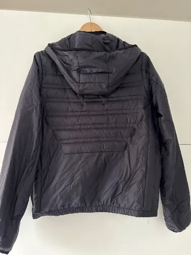 Emporio Armani Steppjacke Kinder Gr. 176 Blau Kapuze Leicht