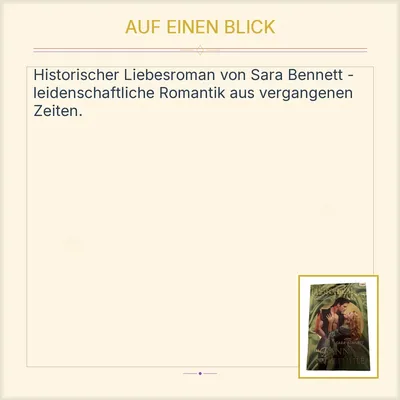 Cora Historical Gold - Im Bann der Gefühle - Sara Bennett - Historischer Roman