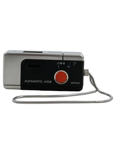 Agfa AGFAMATIC 4008 pocket sensor Analogkamera Kompaktkamera Schwarz