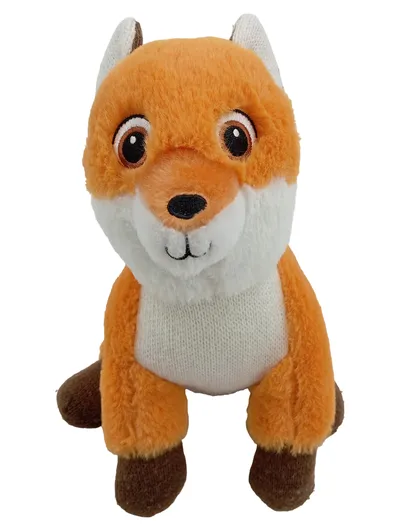 KNITTY FRIENDS Fuchs Plüschtier Kuscheltier 30cm Orange Weich