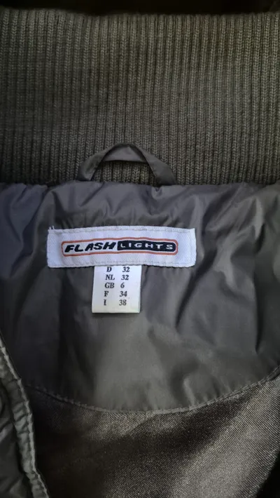 FLGNTLT Steppjacke Damen Gr. 32 Oliv Kapuze Kunstpelz Bomber