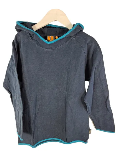 Elkline Kinder Kapuzenpullover Gr. 128 Blau Elch-Motiv Jungen Mädchen