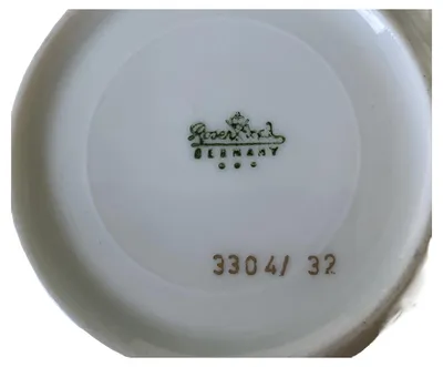 Rosenthal Kaffeetasse mit Untertasse Kobaltblau Gold Germany 3304/32