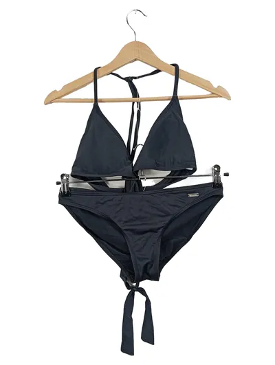 Bench. Bikini Set Damen Schwarz Gr. 36 A/B Triangel Halter Basic