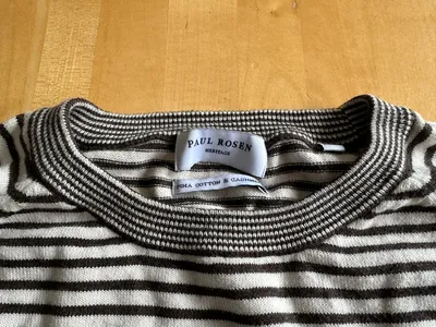 Paul Rosen Heritage Herren Pullover Gestreift Beige Braun XXL Kaschmir