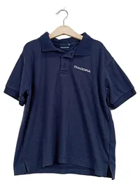 Diadora Poloshirt Kinder Gr. 146 Blau Kurzarm Sport Polo 1