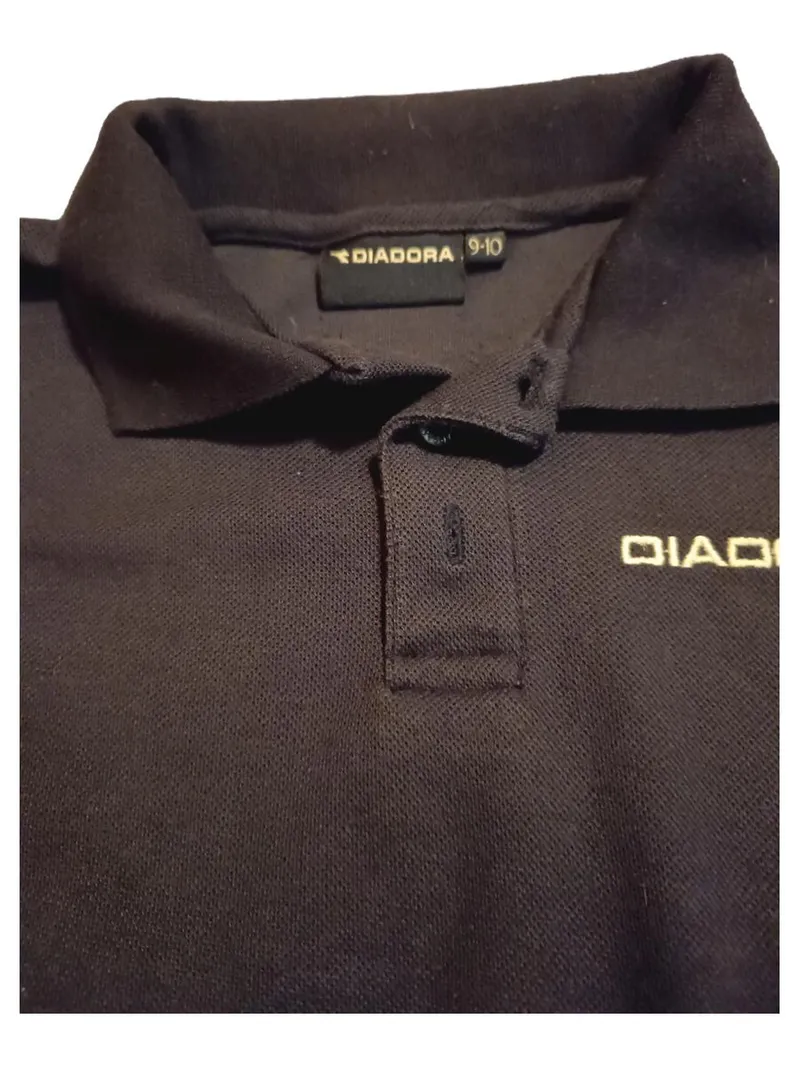 Diadora Poloshirt Kinder Gr. 146 Blau Kurzarm Sport Polo 2