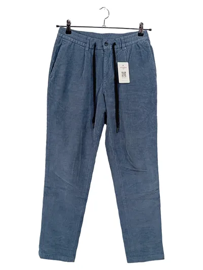 Finshley & Harding Herren Cordhose Blau Gr. 46 Stoffhose Casual