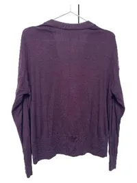 ARMEDANGELS Strickjacke Damen Gr. 42 XL Lila V-Ausschnitt Casual 3