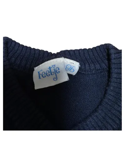 Feetje Pullunder Strickweste Jungen Gr. 86 Blau Baumwolle