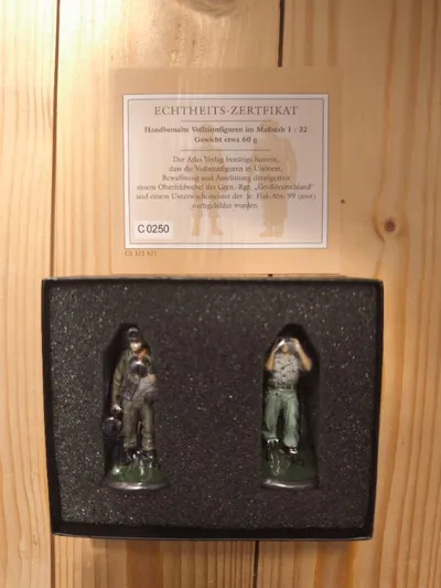 Editions Atlas Vollzinnfiguren 1:32 Wehrmacht Soldaten Set handbemalt OVP