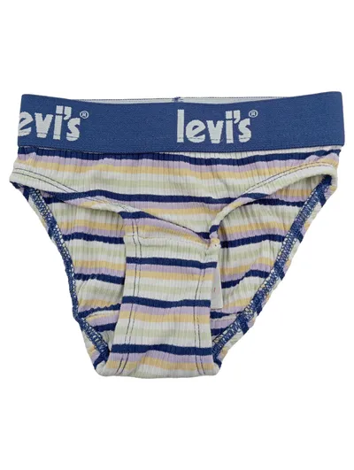 Levi's Kinder Slip Unterhose Gr. 122-128 Gestreift Mehrfarbig Baumwolle